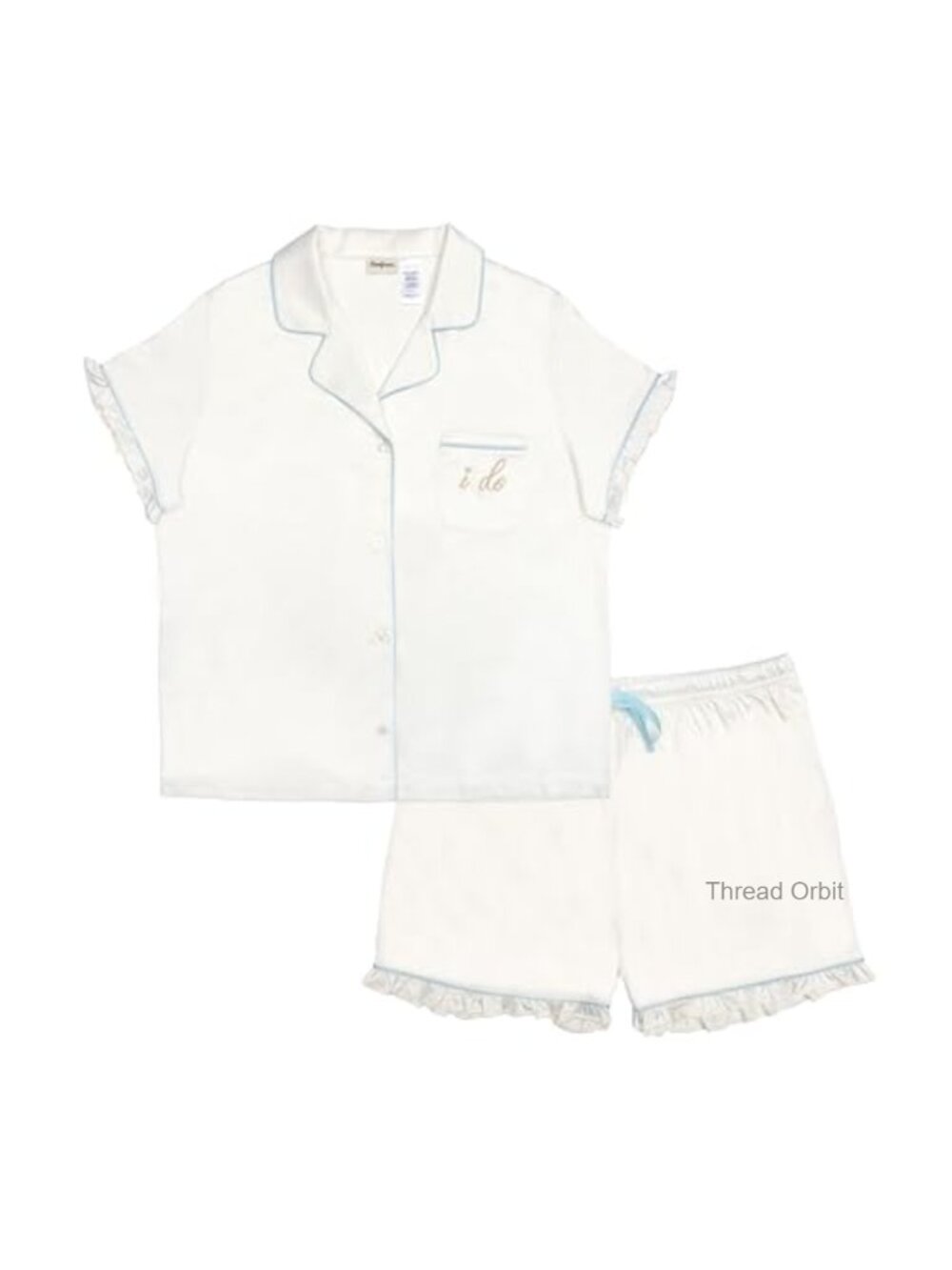 Dearfoams Women's 2-Piece Pajama Lounge Set Collared Button-Up Short Sleeve
